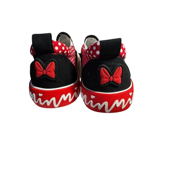 Disney Minnie Mouse Canvas Slip-On Shoes For Girl's Size 2 NWOT - Picture 7 of 11